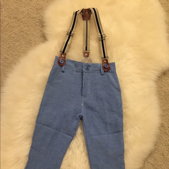 Toddler Outfit with Suspenders - Picture 4 of 7